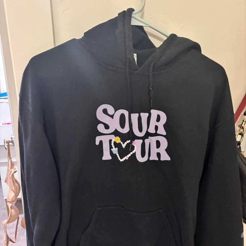 Sour Women's Black and Navy Hoodie